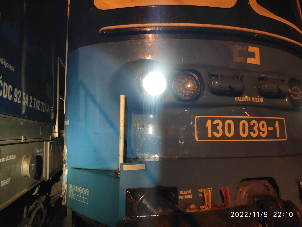 Srážka vlaku ČD Cargo s posunovým dílem ve stanici Mělník. Foto: Drážní inspekce