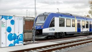 Jednotka Alstom Coradia iLint pro provoz v síti Taunus. Foto: RMV