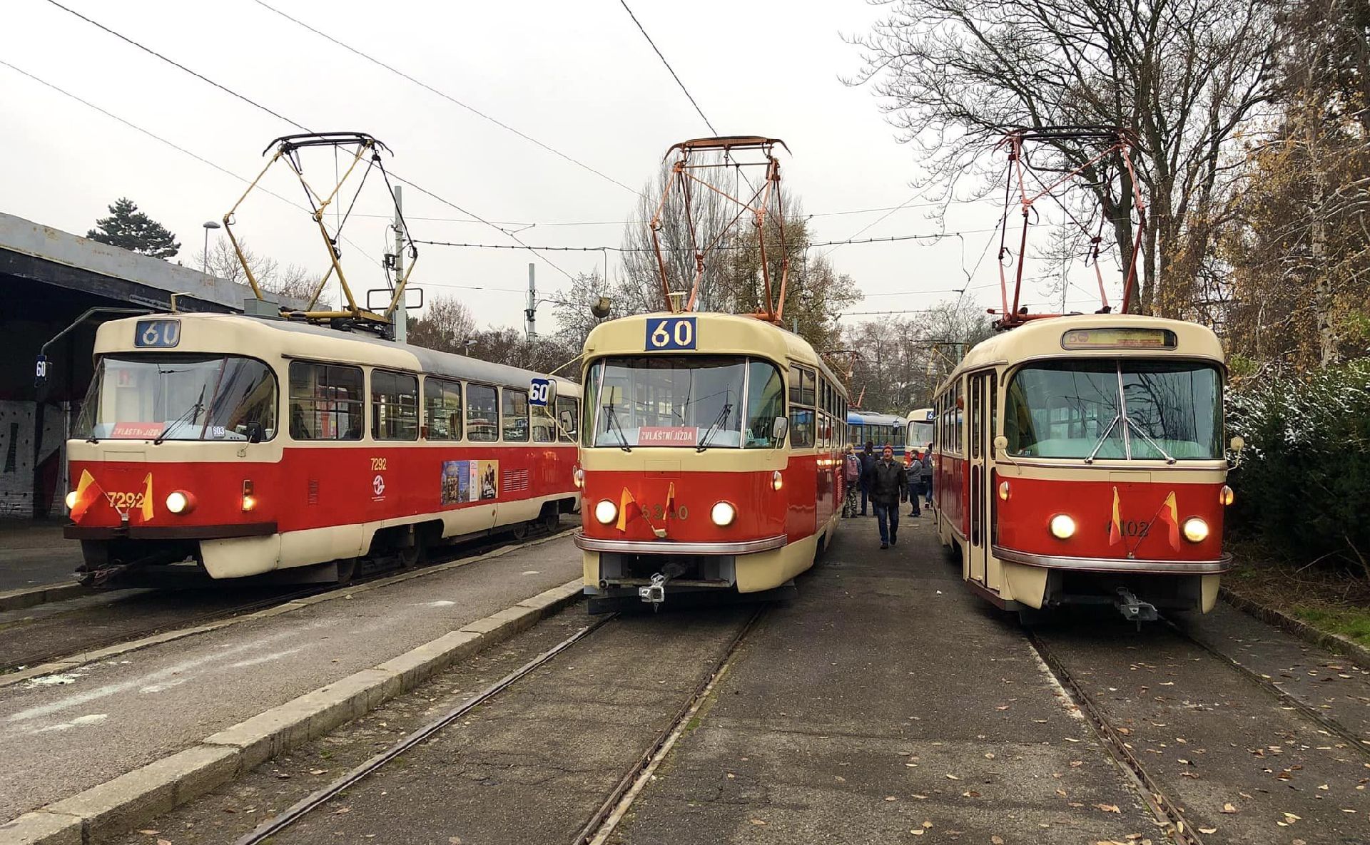 Tramvajový průvod k výročí T3. Foto: Daniel Šabík / DPP