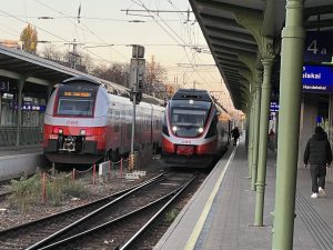 Vídeň, příměstské vlaky ÖBB, nádraží Heiligenstadt. Autor: Zdopravy.cz/Jan Šindelář
