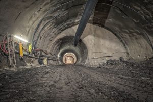 Tunel mezi stanicemi Pankrác a Olbrachtova (prosinec 2022). Autor: Vladimír Dinda/Hochtief