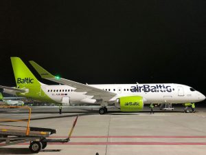 Nejnovější A220-300 u airBaltic. Foto: airBaltic
