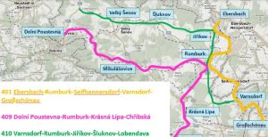 Trasy upravených linek ve Šluknovském výběžku. Foto: DÚK