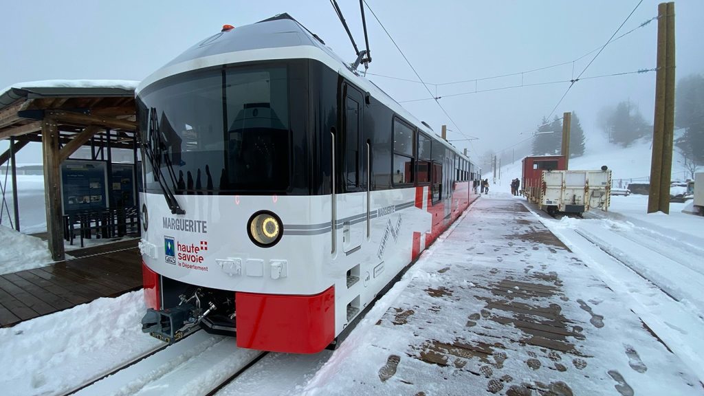 Nové jednotky pro Tramway du Mont-Blanc. Foto: https://www.facebook.com/hautesavoieledepartement