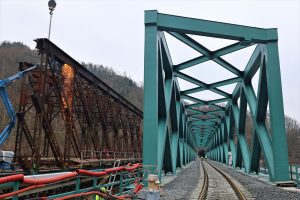 Nový most přes Labe mezi stanicemi Děčín východ a Děčín-Prostřední Žleb. Foto: Strabag