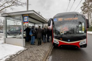 Otevření trolejbusové trati Sokolovská, Jihlava. Pramen: Město Jihlava