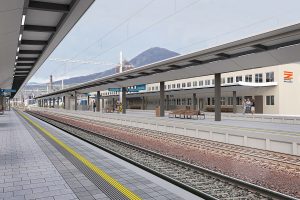 Vizualizace nových nástupišť ve stanici Lovosice. Foto: Správa železnic
