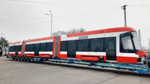 Druhá tramvaj Škoda ForCity Smart 45T pro Brno. Foto: DPMB