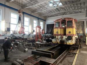 Prasátko Railway Capital při opravě v dílnách JHMD. Autor: Jan Píšala