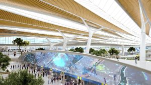 Nový terminál Čchang-čchun. Foto: MAD Architects
