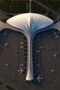 Nový terminál Čchang-čchun. Foto: MAD Architects