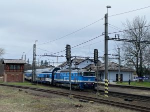 Souprava push-pull dopravce České dráhy (ČD) ve stanici Ostrava střed.
Foto: Zdopravy.cz / Vojtěch Očadlý