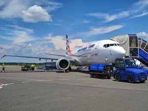 Boeing 737 MAX 8 letecké společnosti Smartwings na ostravském letišti. Foto: Zdopravy.cz / Vojtěch Očadlý