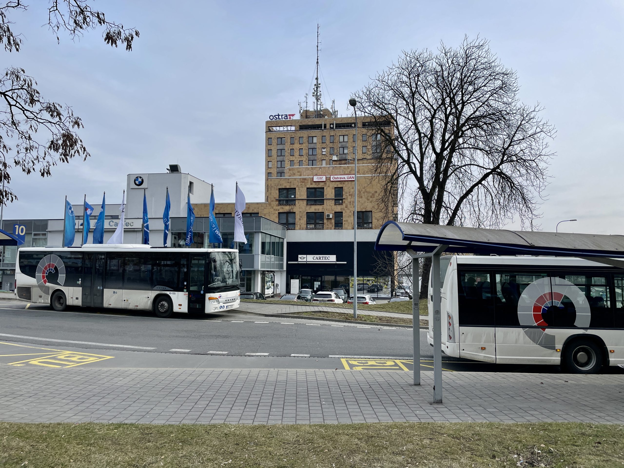 Ústřední autobusové nádraží Ostrava (Ostrava, ÚAN). Foto: Zdopravy.cz / Vojtěch Očadlý