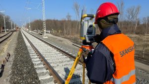 Práce na provizorní propojce u Lanžhota. Foto: Skanska