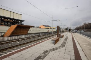 Zastávka Dřevoprodej po rekonstrukci.
Foto: Ostrava - Jiří Zerzoň