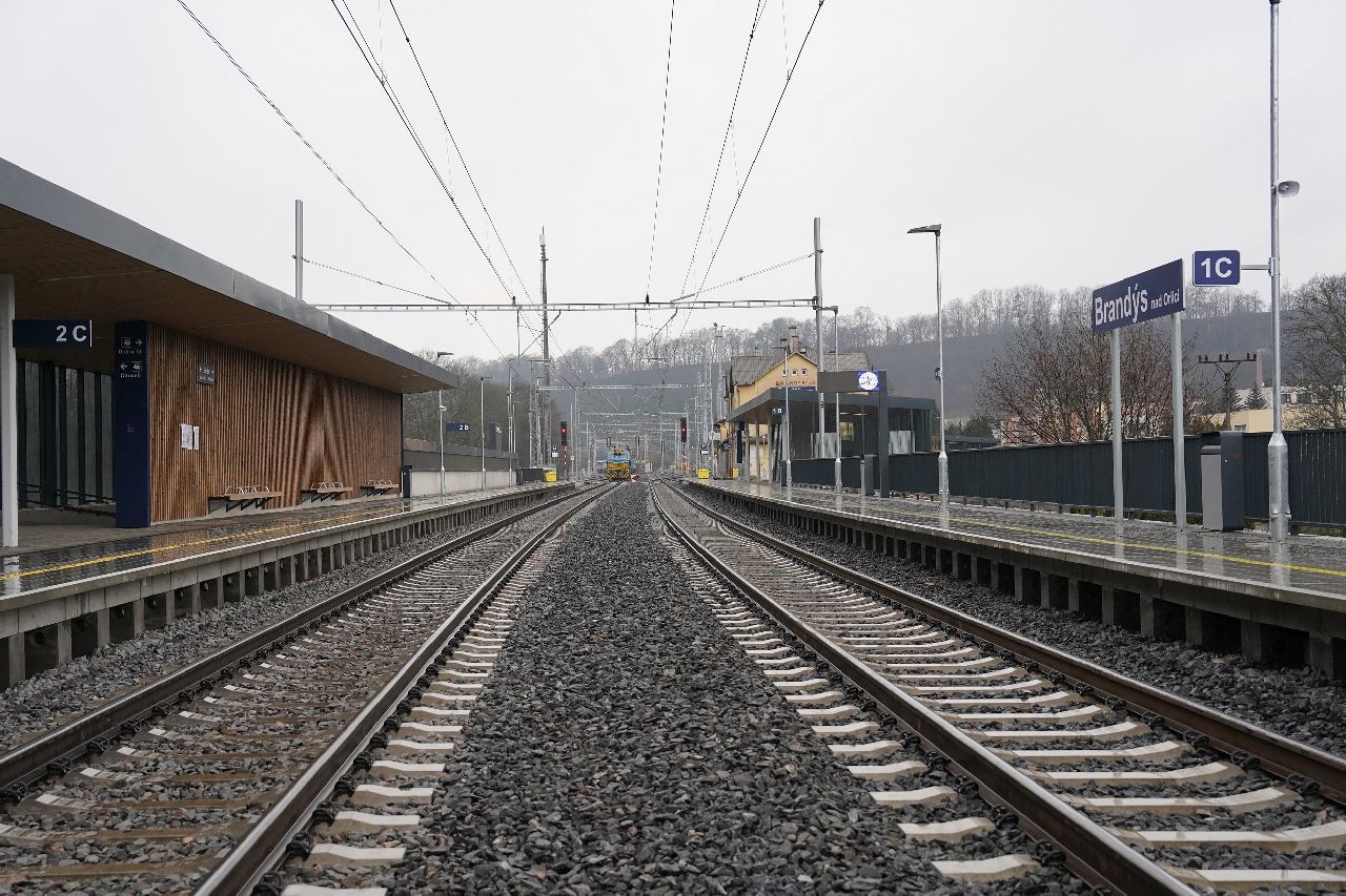 Modernizovaná stanice Brandýs nad Orlicí. Foto: Správa železnic