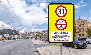 Vizualizace výraznějších značek na Masarykově náměstí v Jihlavě. Foto: Jihlava.eu