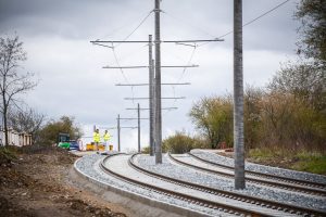 Nová tramvajová trať Modřany - Libuš (duben 2023). Pramen: ROPID