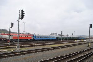Muzejní vlak NTM, v čele lokomotiva T478.1010 Bardotka. Pramen: NTM