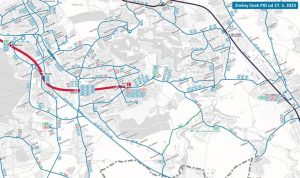 Změny v síti linek PID na jihovýchodě Prahy po otevření tramvajové trati do Libuše. Foto: Ropid
