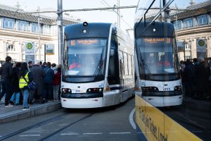 První jízdy tramvaje 36T s cestujícími v Mannheimu. Foto: Škoda Group