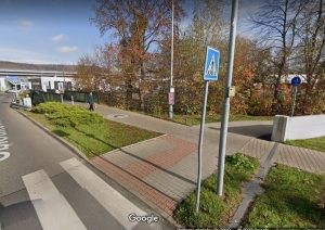 Konec cyklostezky Ploučnice v Děčíně. Foto: Google Street View