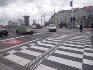 Upravená křižovatka na Janáčkově nábřeží. Foto: TSK