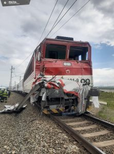 Srážka kamionu s vlakem v Prešově. Foto: Polícia SR 