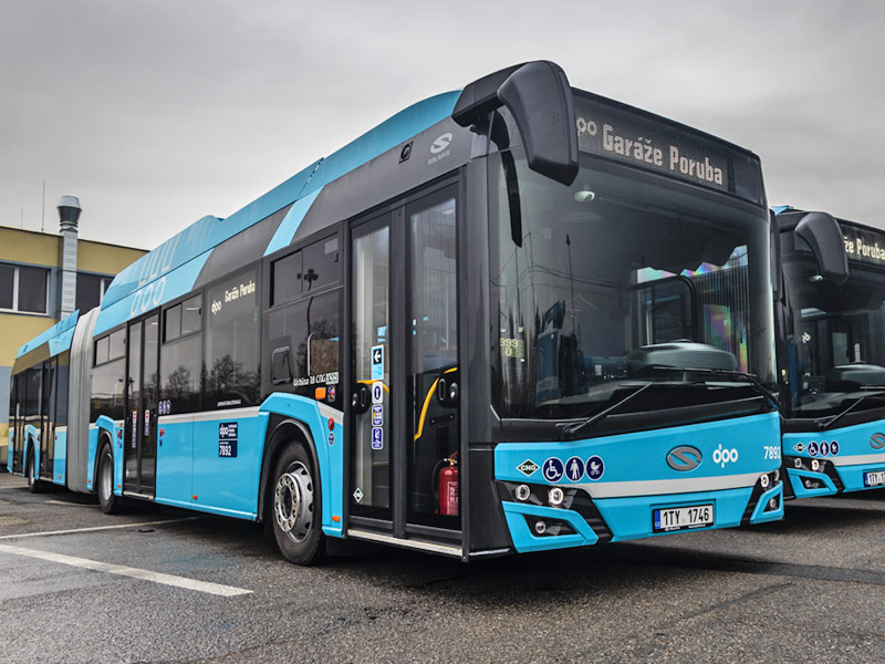 Autobusy Solaris Urbino 18 CNG IV. generace. Zdroj: DPO