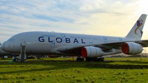 Airbus A380 nové prémiové letecké společnosit Global Airlines. Zdroj: Global Airlines