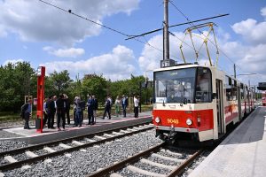 Nová tramvajová trať Sídliště Modřany - Libuš. Foto: Petr Hejna / DPP