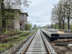 Obnova tratě Gryfów Śląski – Mirsk – Swieradow Zdrój. Autor: Tomáš Kolařík