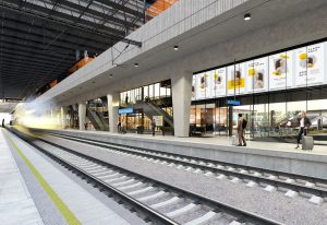 Smíchovské nádraží po modernizaci, vizualizace. Pramen: SŽ