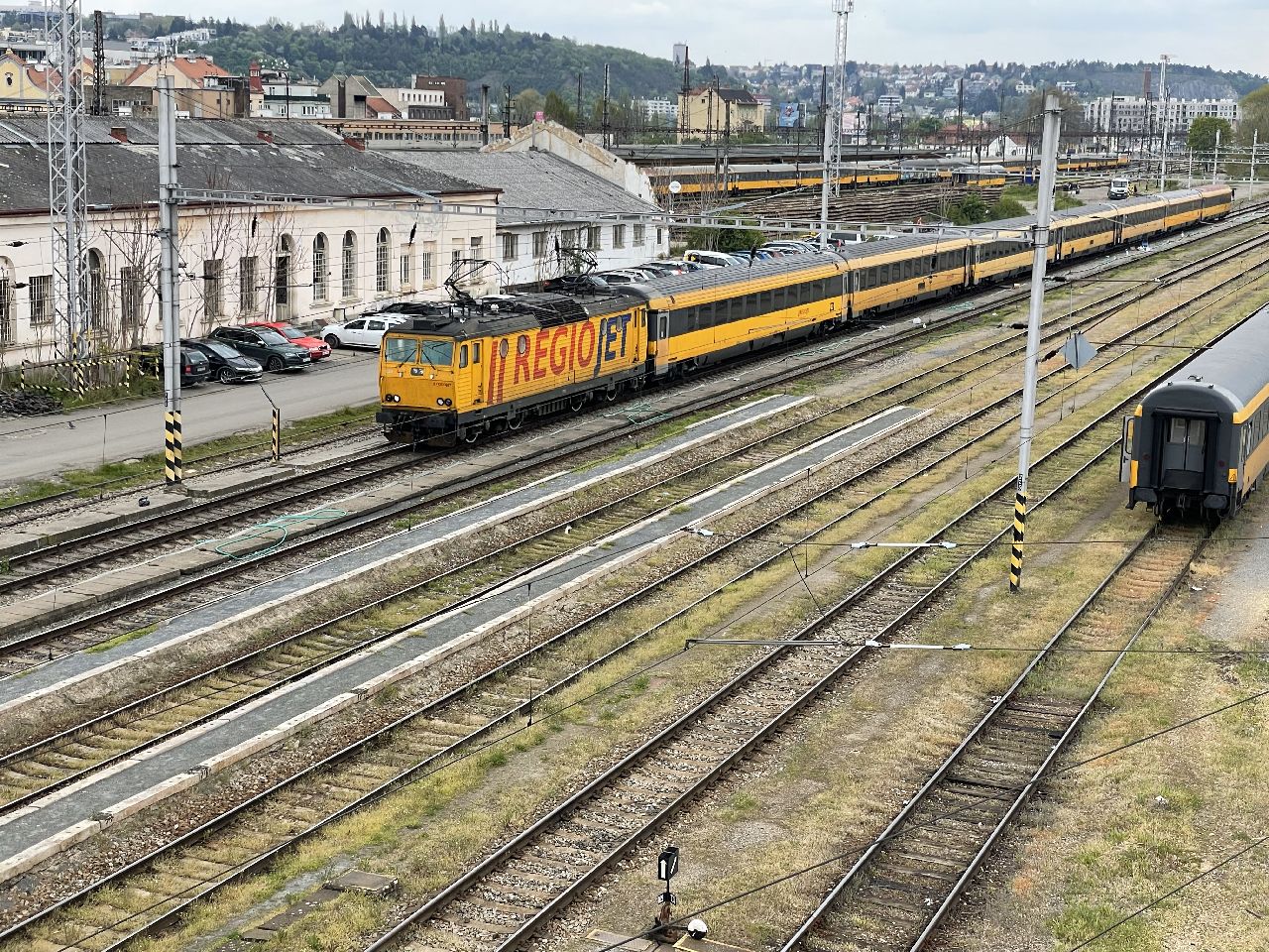 Kolejiště v severní části Smíchovského nádraží, které využívá RegioJet. Foto: Jan Sůra / Zdopravy.cz