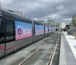 Nová tramvajová trať na letiště v Bordeaux. Foto: Metropole Bordeaux