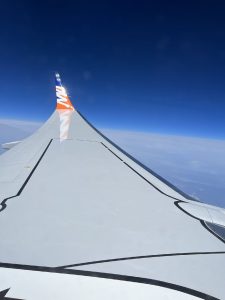 Předávací let letadla Boeing 737 MAX 8 OK-SWH. Foto: Smartwings