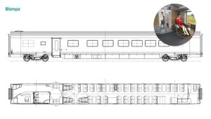 Schéma vozu Bbmpz pro ComfortJet.
Zdroj: Siemens Mobility