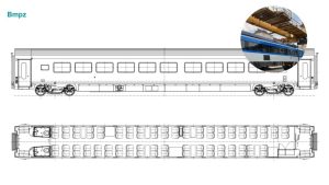 Schéma vozu Bmpz pro ComfortJet.
Zdroj: Siemens Mobility