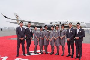 A35-900 společnosti Starlux Airlines po příletu do Los Angeles. Foto: Starlux Airlines