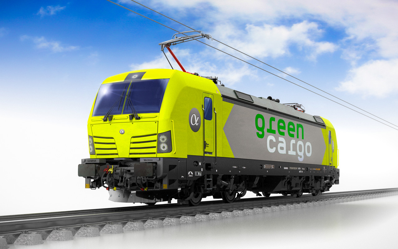 Siemens Vectron pro Green Cargo. Foto: Alpha Trains