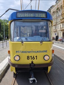Tramvaj na podporu Ukrajiny bude v Praze jezdit na lince 22. Foto: Jan Nevyhoštěný, Zdopravy.cz