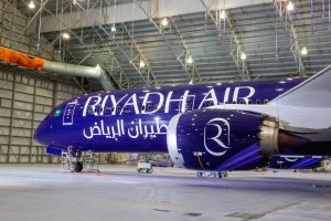 První Dreamliner v barvách nové letecké společnosti Riyadh Air.
Zdroj: Riyadh Air