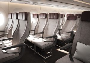 Ekonomická třída v A350-1000. Foto: Qantas