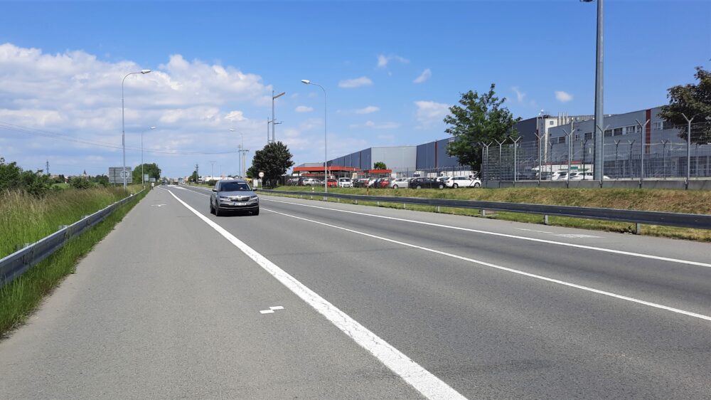 Silnice I/55 u Olomouce. Zdroj: ŘSD