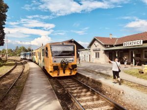 Poslední osobní vlak z Boskovic do Velkých Opatovic. Foto: Ohlasy.info