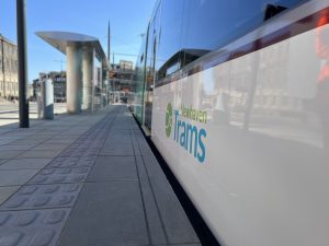 Nová tramvajová trať v Edinburghu. Foto: Edinburgh Trams