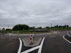 Nová okružní křižovatka na silnici I/55 u Pánova. Foto: ŘSD