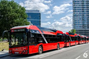 Představení vodíkových autobusů Solaris Urbino 12 Hydrogen pro Bratislavu. Zdroj: Dopravný podnik Bratislava