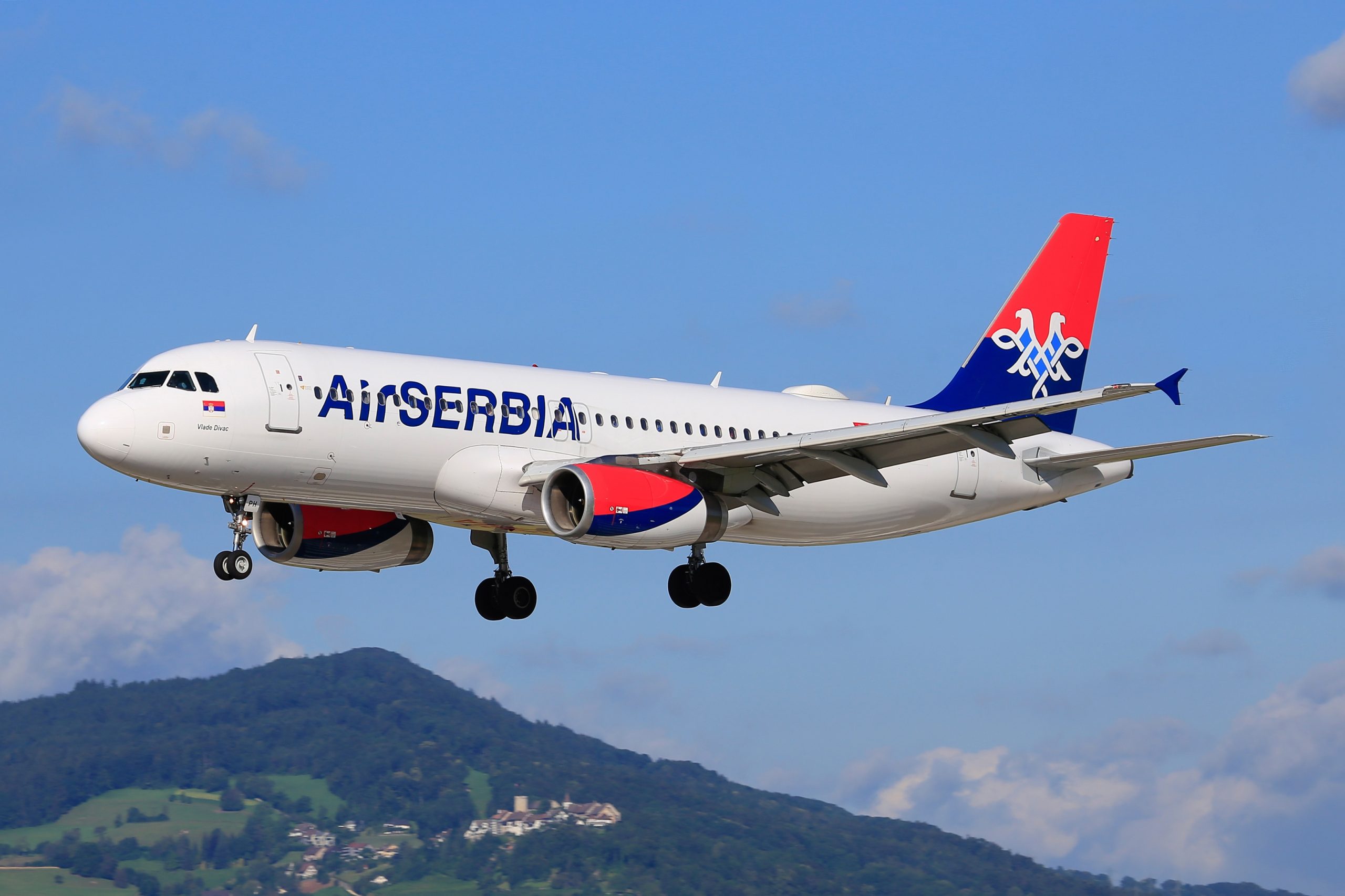 Airbus A320 letecké společnosti Air Serbia. Zdroj: Czech Airlines Technics